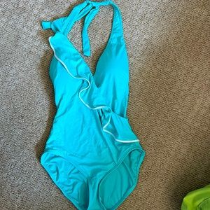One piece halter swim suit